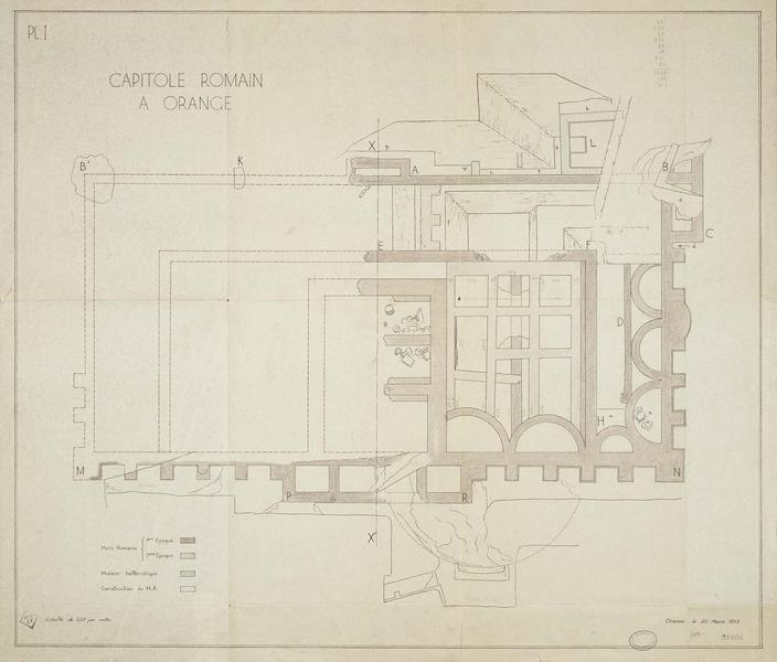 Château-capitole : plan archéologique