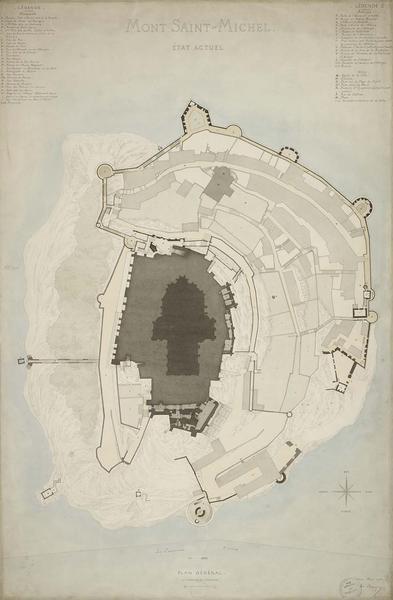 Projet de restauration. Plan général ; État actuel