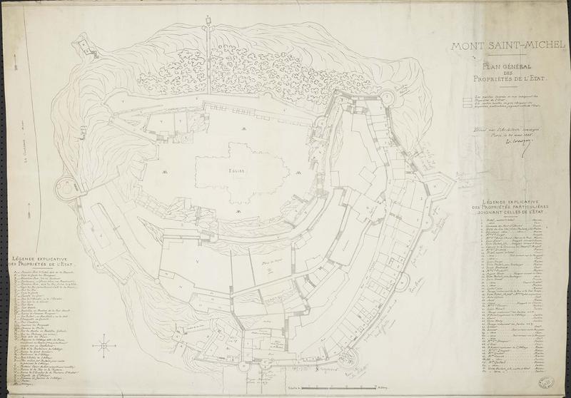 Projet de restauration. Plan général des propriétés de l'État