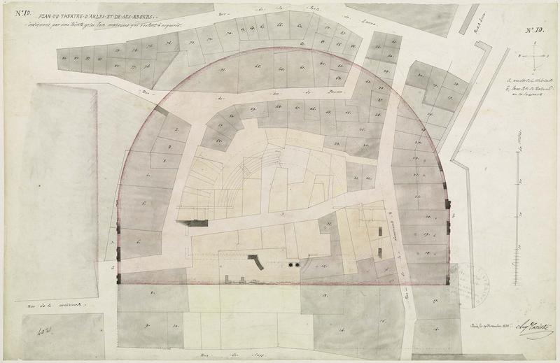 Plan du théâtre et de ses abords