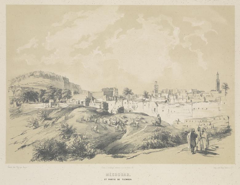 Lithographie : Méchouar, et partie de Tlemsen