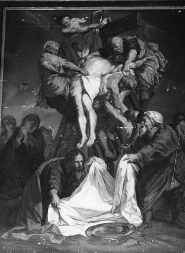 tableau : La Déposition de croix, huile sur toile