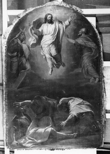 tableau du maître-autel : La Résurrection, huile sur toile
