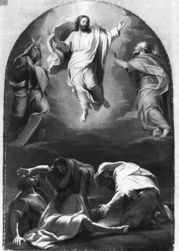 tableau du maître-autel : La Résurrection, huile sur toile