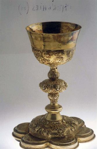 calice, argent doré, 1620