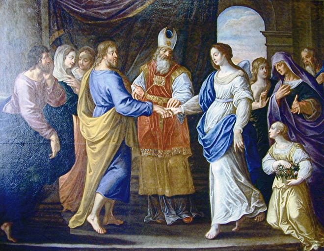 Tableau : Le Mariage de la Vierge