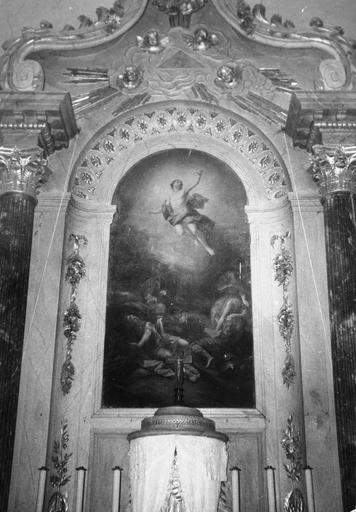maître-autel, détail du retable peint