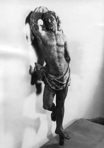 statue : Christ de l'Ascension, bois