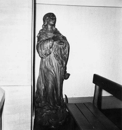 statue : Vierge Immaculée Conception, bois