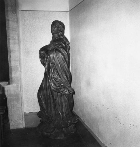 statue : Vierge Immaculée Conception, bois