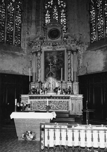 maître-autel, tabernacle et retable avec tableau : L'Assomption