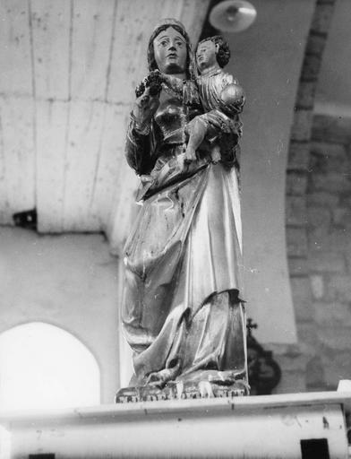 statue : Vierge à l'Enfant, bois