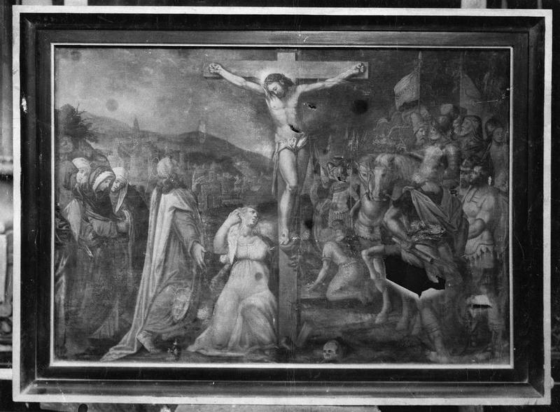 tableau : la Crucifixion, vue générale