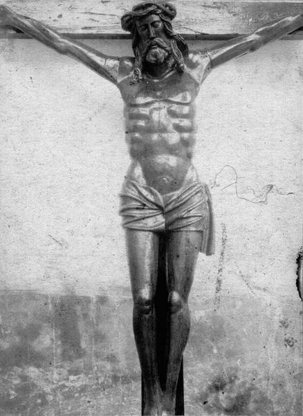 statue : Christ en croix, vue générale - © Ministère de la Culture (France), Médiathèque du patrimoine et de la photographie (objets mobiliers), tous droits réservés