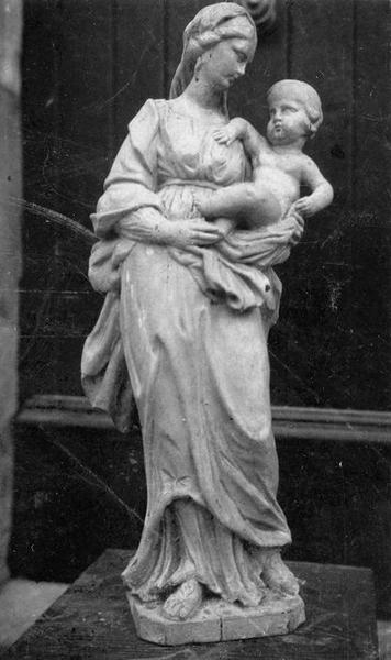 statuette : Vierge à l'Enfant, vue générale