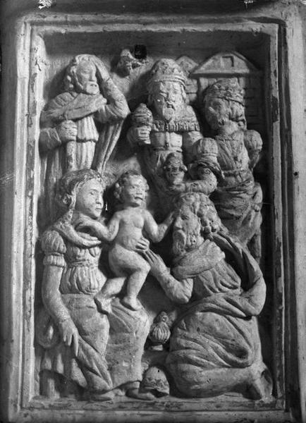 bas-relief : l'Adoration des Mages, vue générale