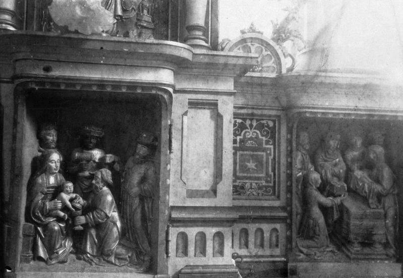 bas-reliefs : scènes de la vie du Christ, détail