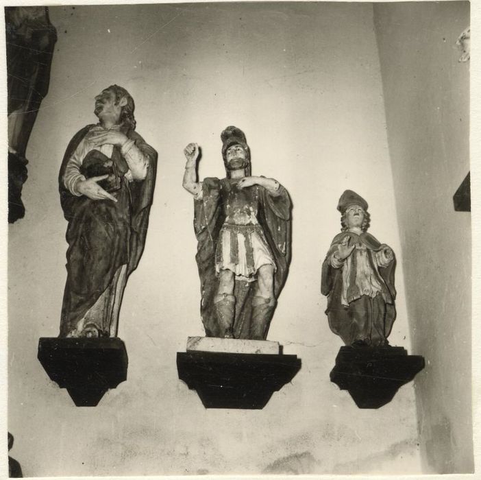 statues : Saint Jean, saint Quérin, saint Agrapaud