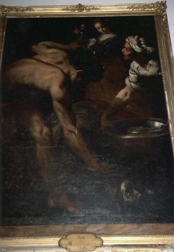 Tableau : La décollation de saint Jean-Baptiste, huile sur toile