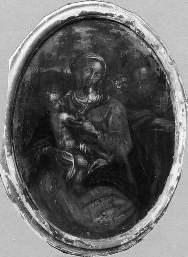 Tableau : La Sainte Famille, huile sur toile