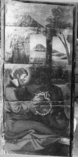 Tableau : Saint Arsène, huile sur bois