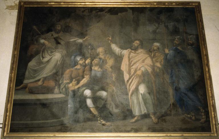Tableau : Saint Pierre devant ses juges, huile sur toile - © Ministère de la Culture (France), Médiathèque du patrimoine et de la photographie (objets mobiliers), tous droits réservés
