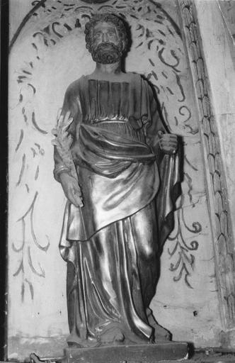 Statue : Saint Joseph, bois sculpté, peint, doré - © Ministère de la Culture (France), Médiathèque du patrimoine et de la photographie (objets mobiliers), tous droits réservés