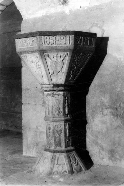 bénitier, vue générale