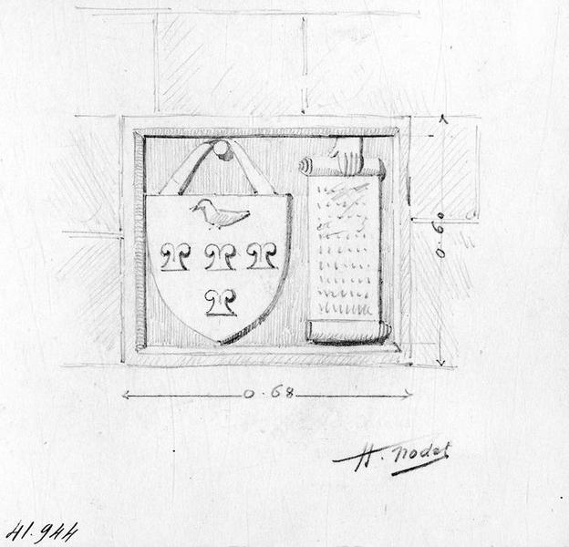 plaque commémorative, vue générale - © Ministère de la Culture (France), Médiathèque du patrimoine et de la photographie (objets mobiliers), tous droits réservés
