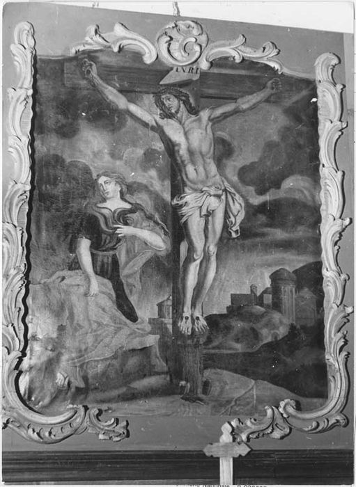 tableau : Christ en croix avec sainte Madeleine - © Ministère de la Culture (France), Médiathèque du patrimoine et de la photographie, diffusion RMN-GP