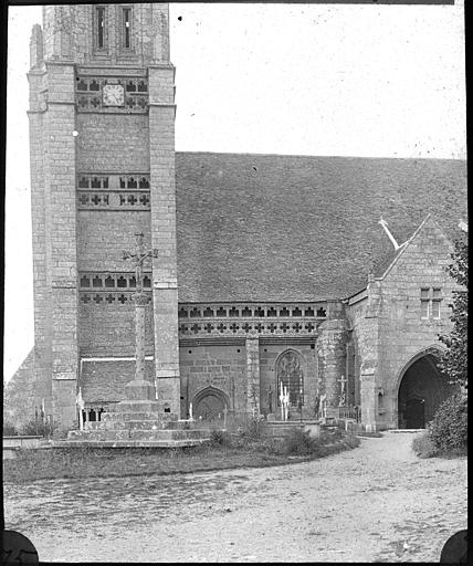 Façade sud et base du clocher