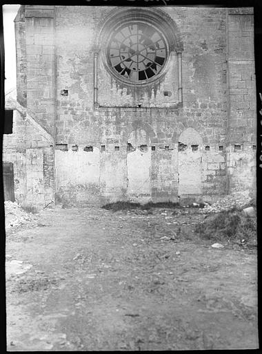 Pignon nord de l'église