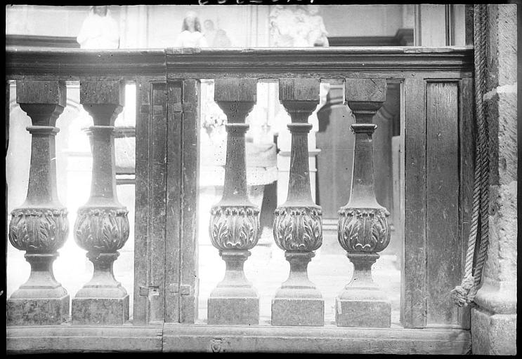 Balustrade des fonts baptismaux