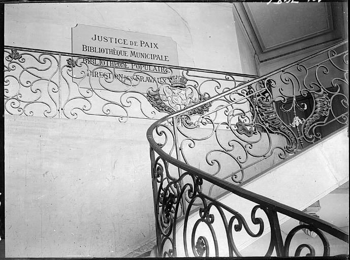 Rampe d'escalier en fer forgé