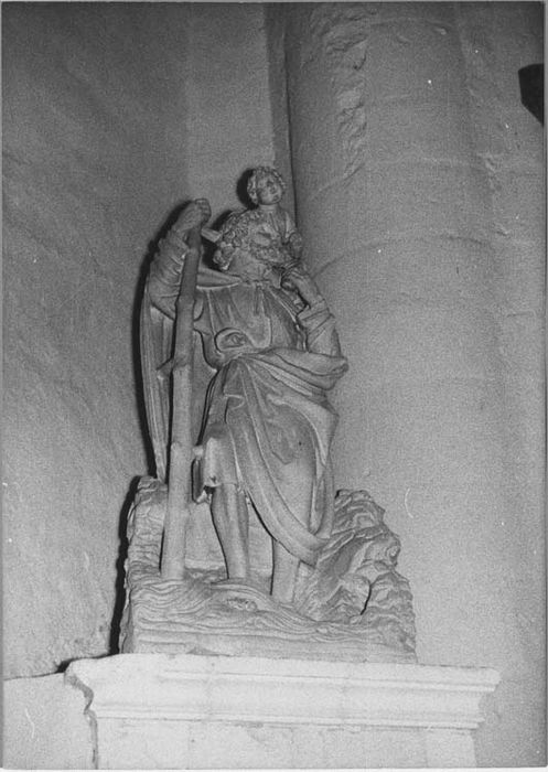 Statue : Saint Christophe portant l'Enfant Jésus