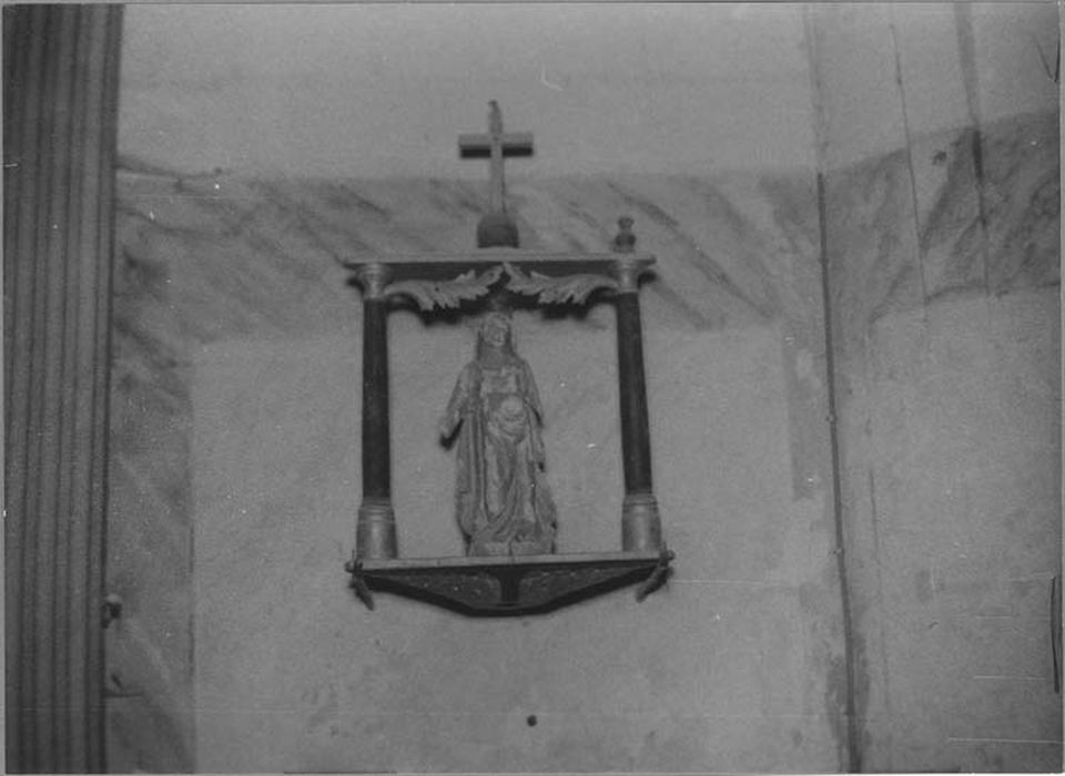 Bâton de procession de confrérie : Vierge
