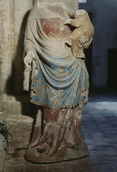 statue : Vierge à l'enfant, vue générale