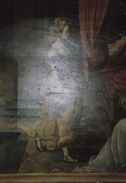 Triptyque, détail : naissance de la Vierge