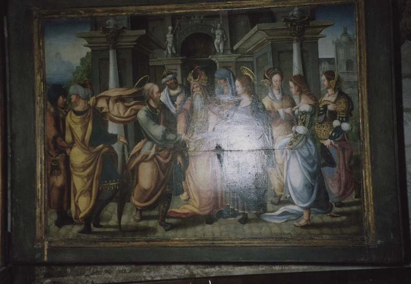 Volets de triptyque : Saint Joachim au temple, Mariage de la Vierge (avers), Annonciation (revers)