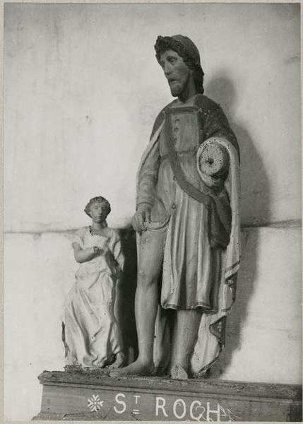 Statue : Saint Roch et l'ange, vue générale