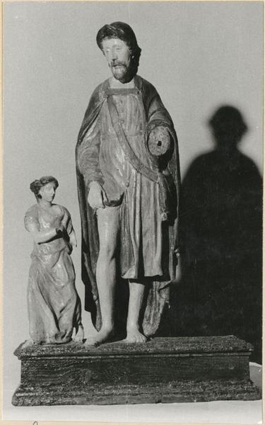 Statue : Saint Roch et l'ange, vue générale