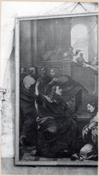 tableau : Christ et la Samaritaine, vue partielle