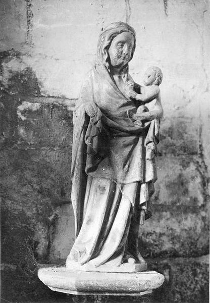 statuette : Vierge à l'Enfant, vue générale