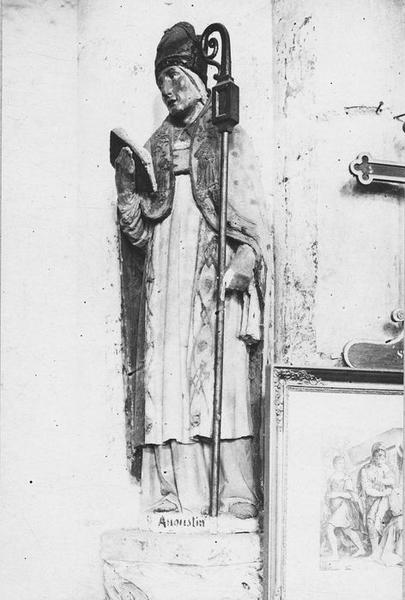 statue : saint Augustin, vue générale