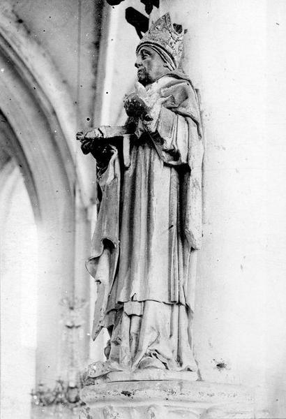 statue : saint Edme, vue générale