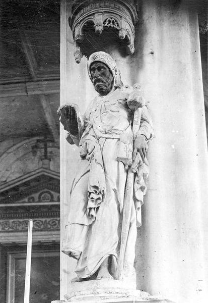 statue : saint Jacques le Majeur, vue générale