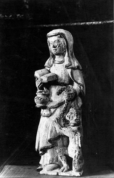 statue : sainte Marthe, vue générale - © Ministère de la Culture (France), Médiathèque du patrimoine et de la photographie (objets mobiliers), tous droits réservés