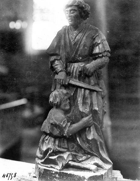 groupe sculpté : Charité de saint Martin, vue générale - © Ministère de la Culture (France), Médiathèque du patrimoine et de la photographie (objets mobiliers), tous droits réservés
