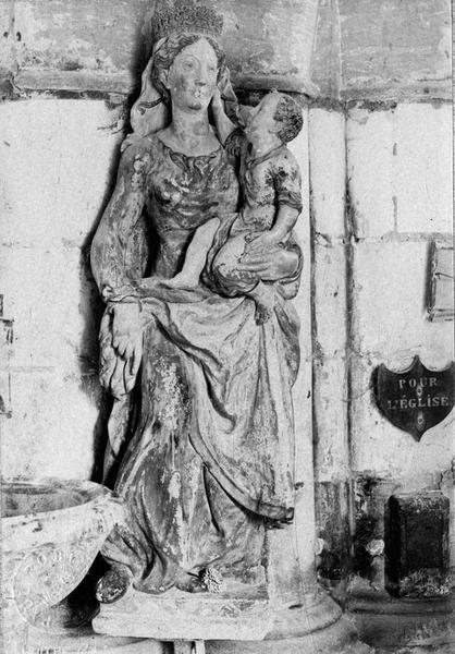 statue : Vierge à l'Enfant, vue générale - © Ministère de la Culture (France), Médiathèque du patrimoine et de la photographie (objets mobiliers), tous droits réservés