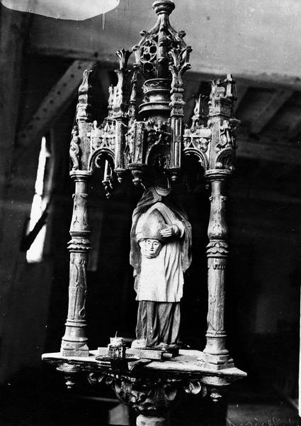 bâton de procession de confrérie : saint Didier, vue générale